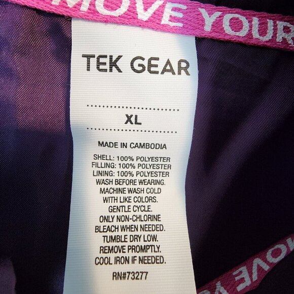 Tek Gear NEW Sherpa Mixed Media Zip Front Half Quilted Puffer Vest Women's sz XL - Picture 8 of 11